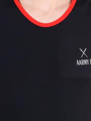 black polyester t-shirt - 15047562 - Standard Image - 5