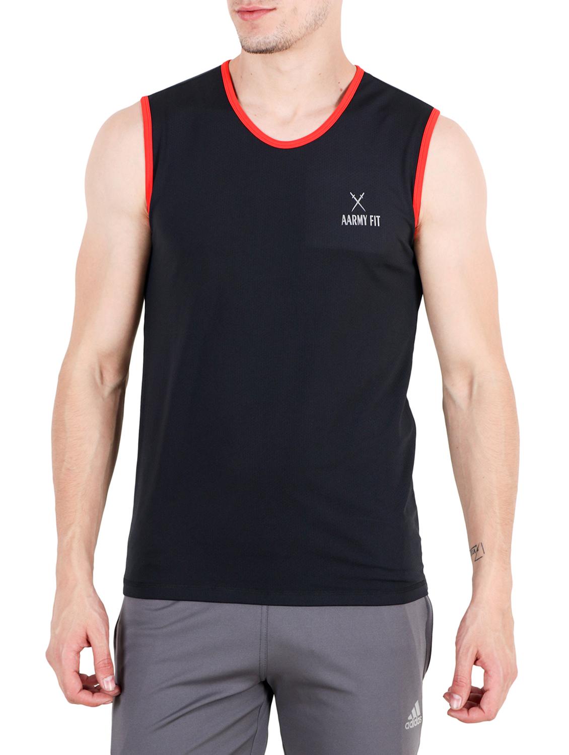 black polyester t-shirt - 15047562 - Zoom Image - 1