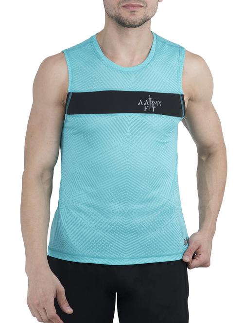 blue polyester tshirt - 15047575 - Standard Image - 1