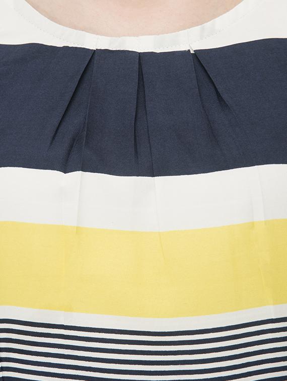 navy blue crepe fit & flare dress - 15048294 - Zoom Image - 6