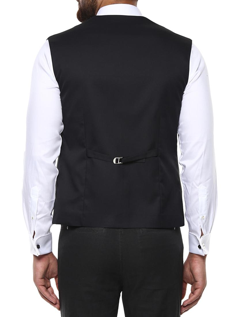 black cotton waist coat - 15048764 - Zoom Image - 3