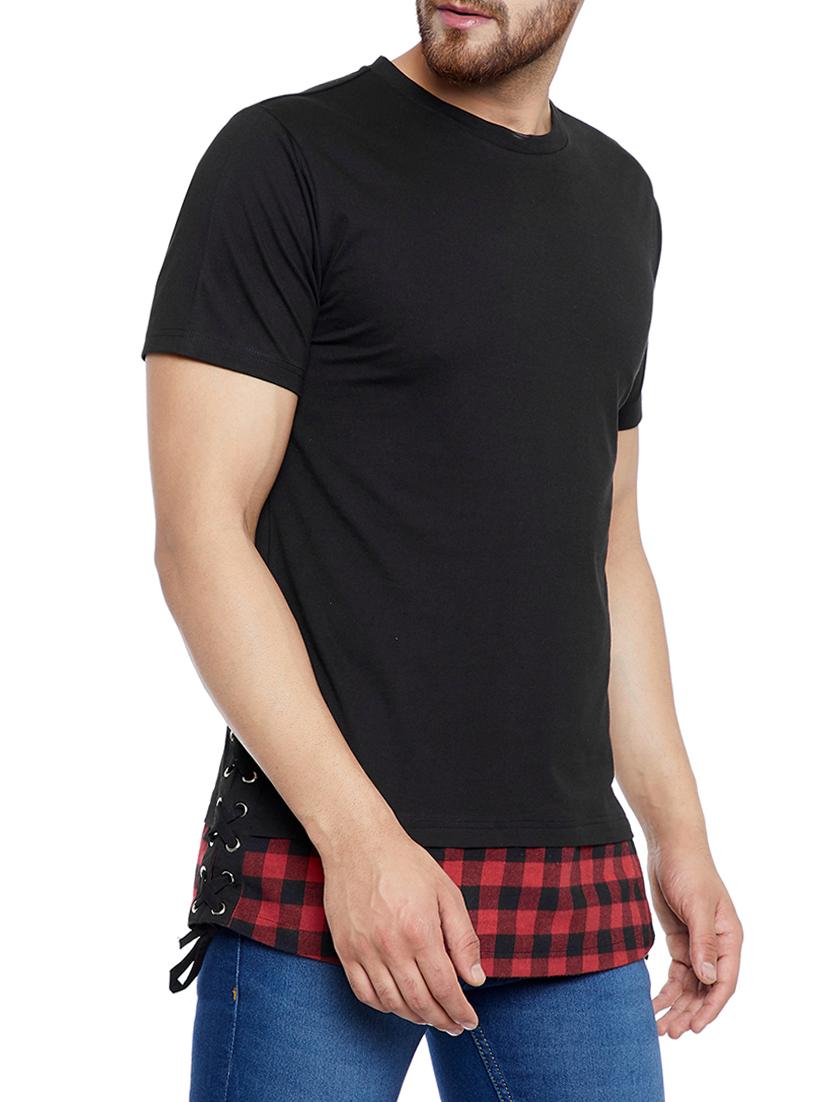 black cotton blend t-shirt - 15049299 - Zoom Image - 2