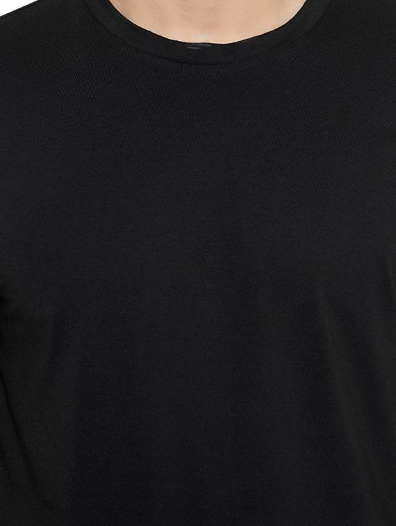 black cotton blend t-shirt - 15049299 - Zoom Image - 4