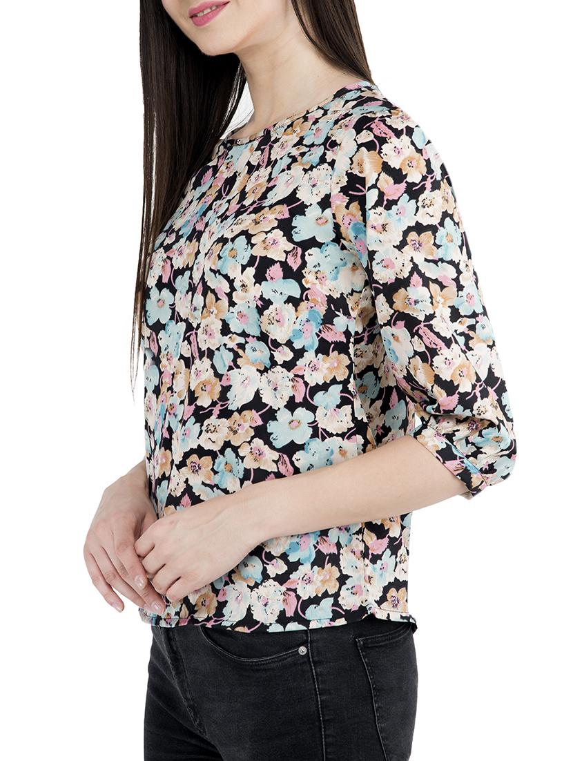 black floral top - 15051343 - Zoom Image - 2