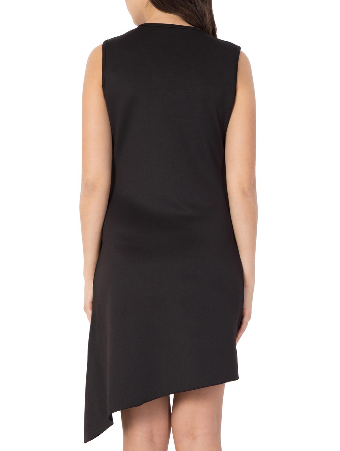v neck asymmetric dress - 15051947 - Zoom Image - 3
