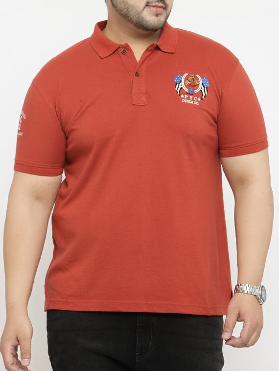 red cotton polo t-shirt - 15052050 - Zoom Image - 1