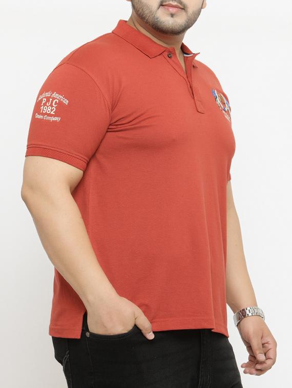 red cotton polo t-shirt - 15052050 - Zoom Image - 2
