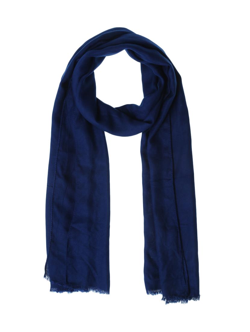 dark blue viscose scarf - 15052203 - Zoom Image - 1