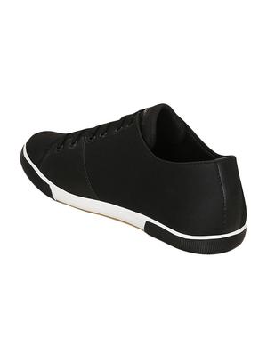 black canvas lace up sneakers - 15052584 - Standard Image - 3