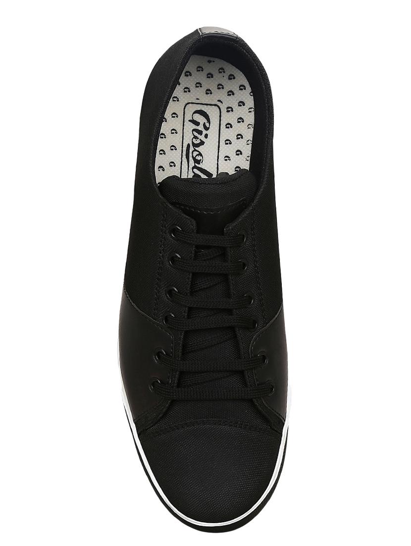 black canvas lace up sneakers - 15052584 - Zoom Image - 4
