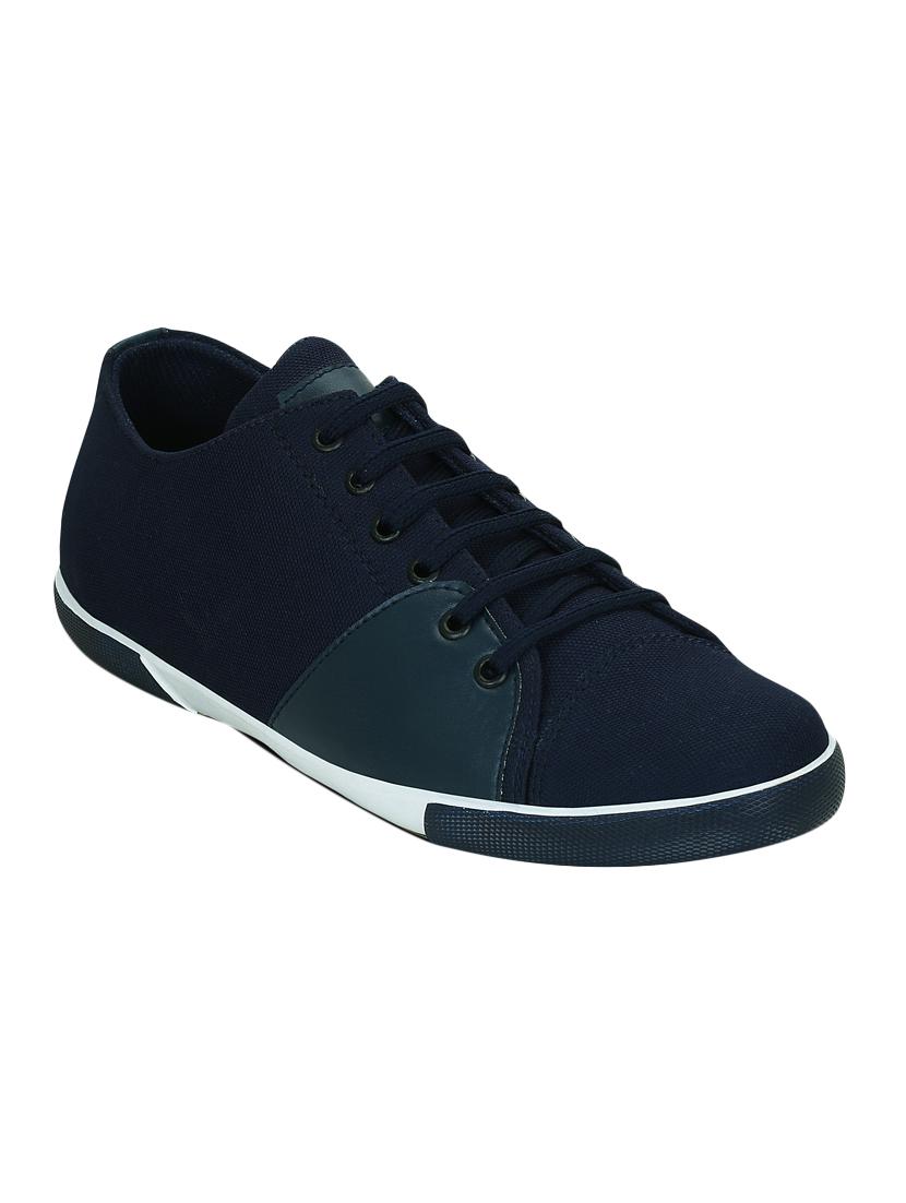 blue canvas lace up sneakers - 15052585 - Zoom Image - 1