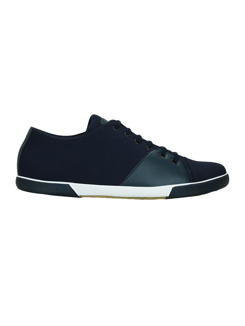 blue canvas lace up sneakers - 15052585 - Zoom Image - 2