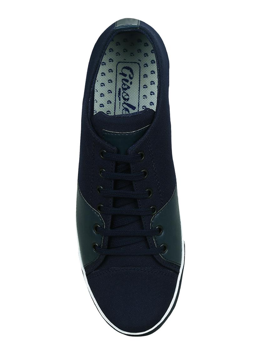 blue canvas lace up sneakers - 15052585 - Zoom Image - 4