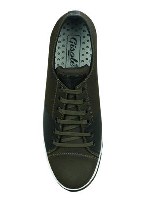 green canvas lace up sneakers - 15052586 - Standard Image - 4