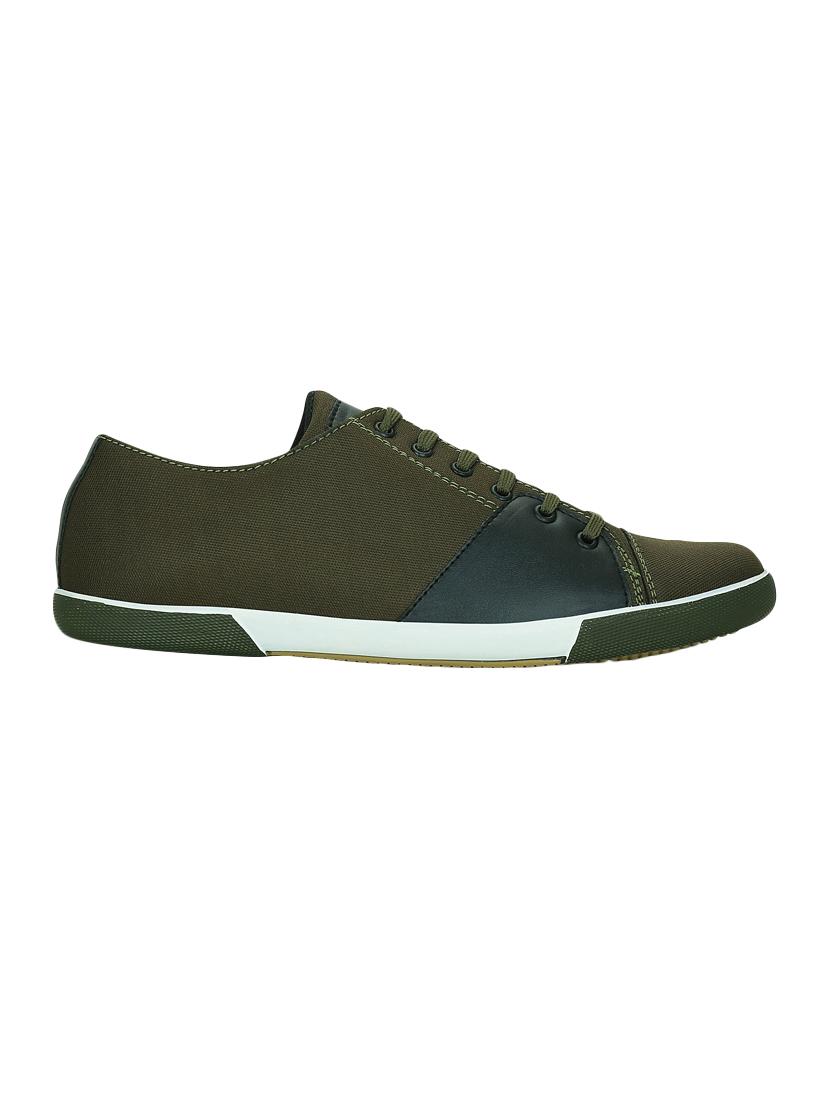 green canvas lace up sneakers - 15052586 - Zoom Image - 2