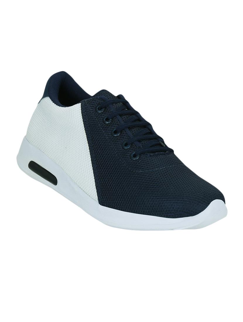 blue mesh & synthetic lace up sneakers - 15052604 - Zoom Image - 1