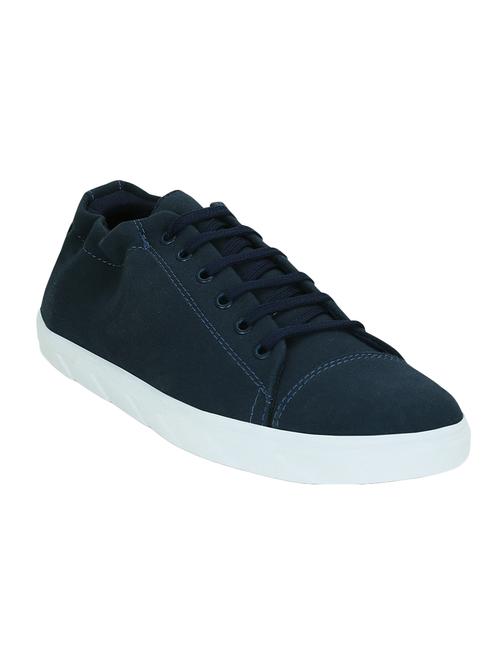 blue canvas lace up sneakers - 15052607 - Standard Image - 1