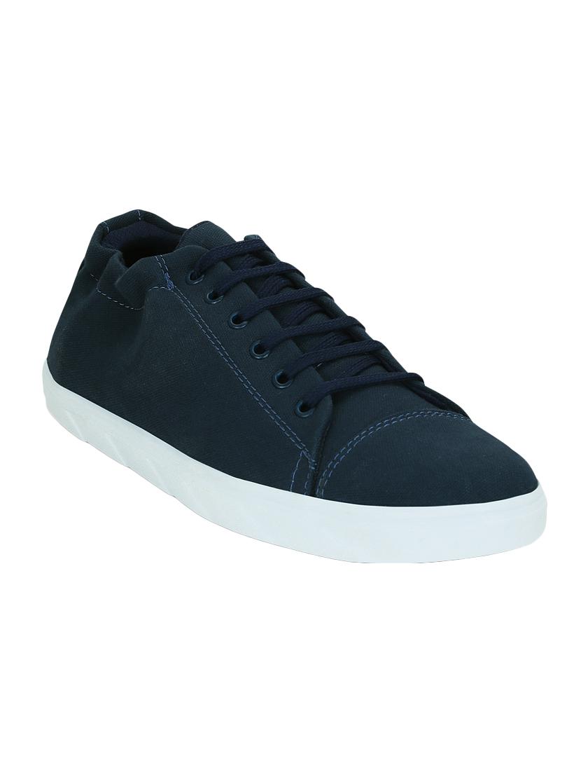blue canvas lace up sneakers - 15052607 - Zoom Image - 1