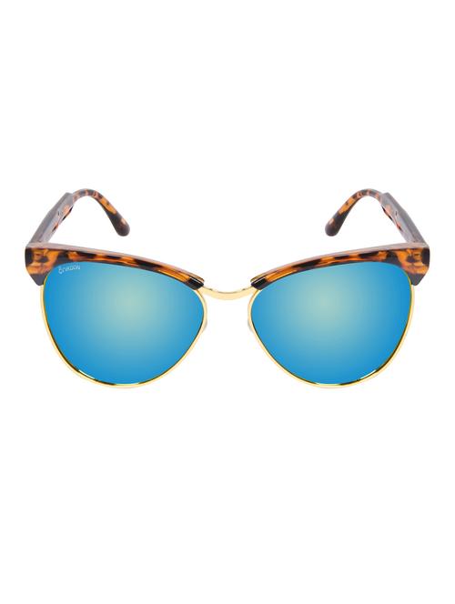cardon green cateye mirrored uv protected sunglass - 15053950 - Standard Image - 1