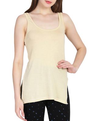 set of 3 beige cotton camisole - 15055016 - Standard Image - 2