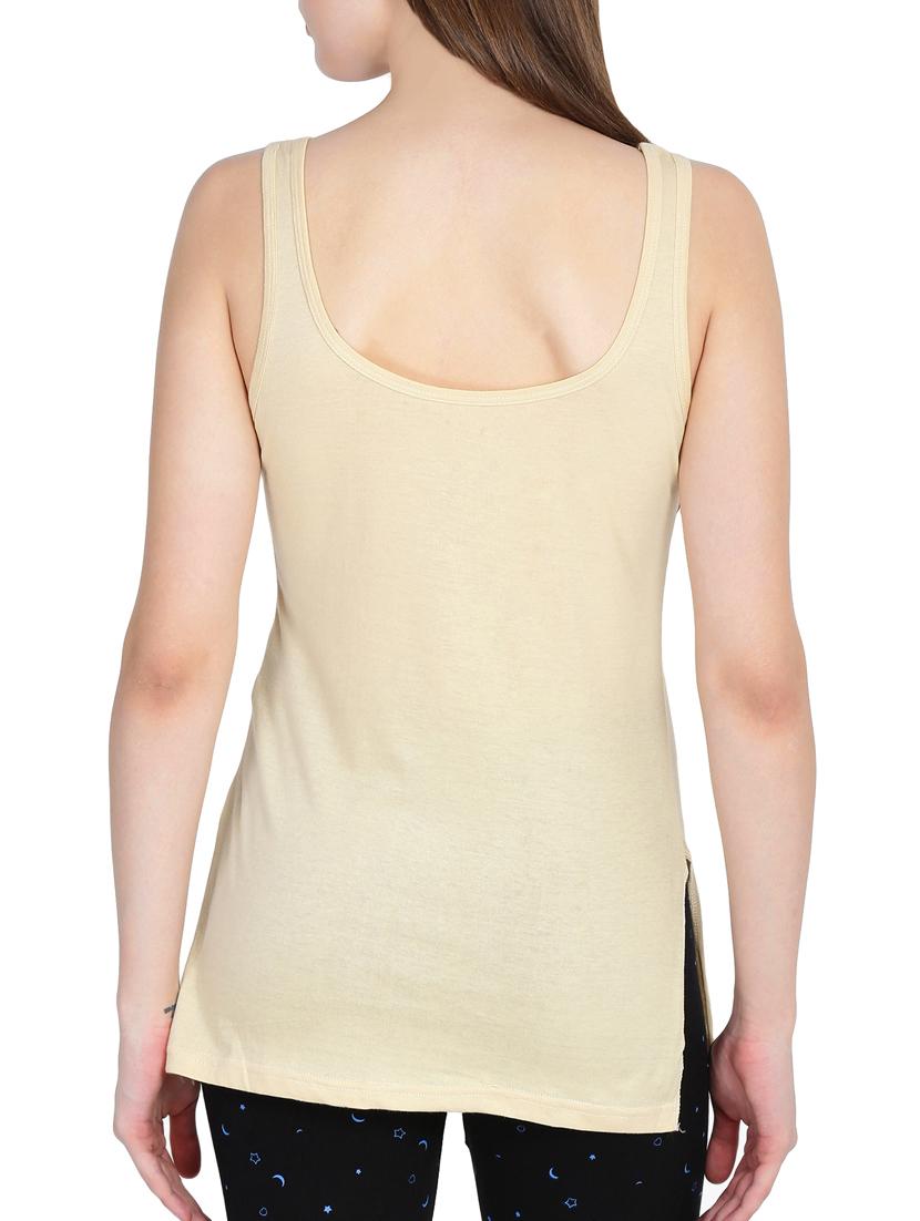 set of 3 beige cotton camisole - 15055016 - Zoom Image - 4