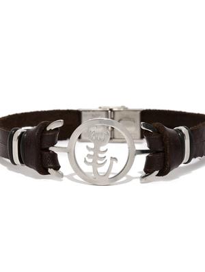 brown silver beaded bracelet - 15055169 - Standard Image - 3