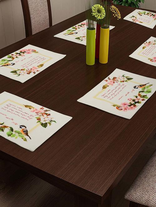 multi colored standard table mat set - 15055172 - Standard Image - 1