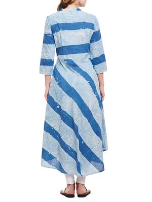 flared color block kurta - 15056058 - Standard Image - 3