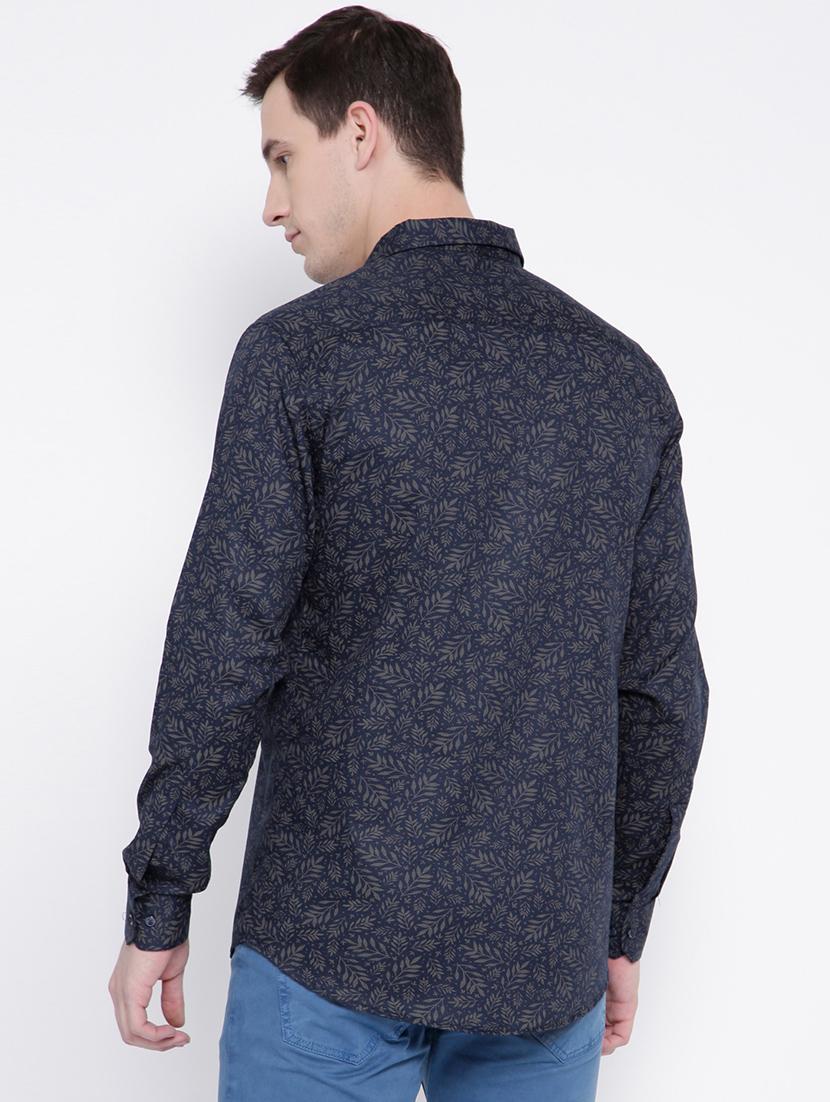 blue cotton casual shirt - 15057524 - Zoom Image - 3