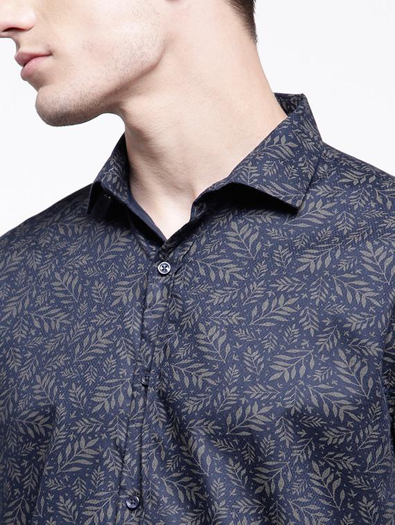 blue cotton casual shirt - 15057524 - Zoom Image - 4