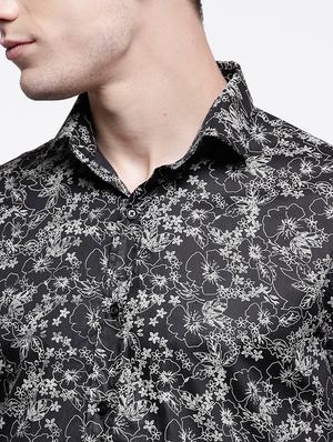 black cotton casual shirt - 15057525 - Standard Image - 4