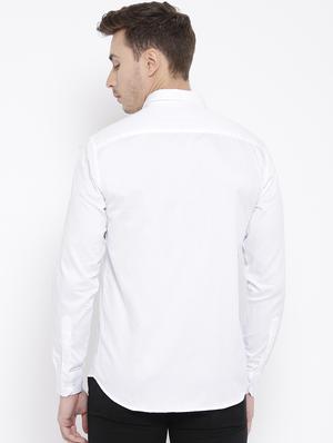 white cotton casual shirt - 15057531 - Standard Image - 3