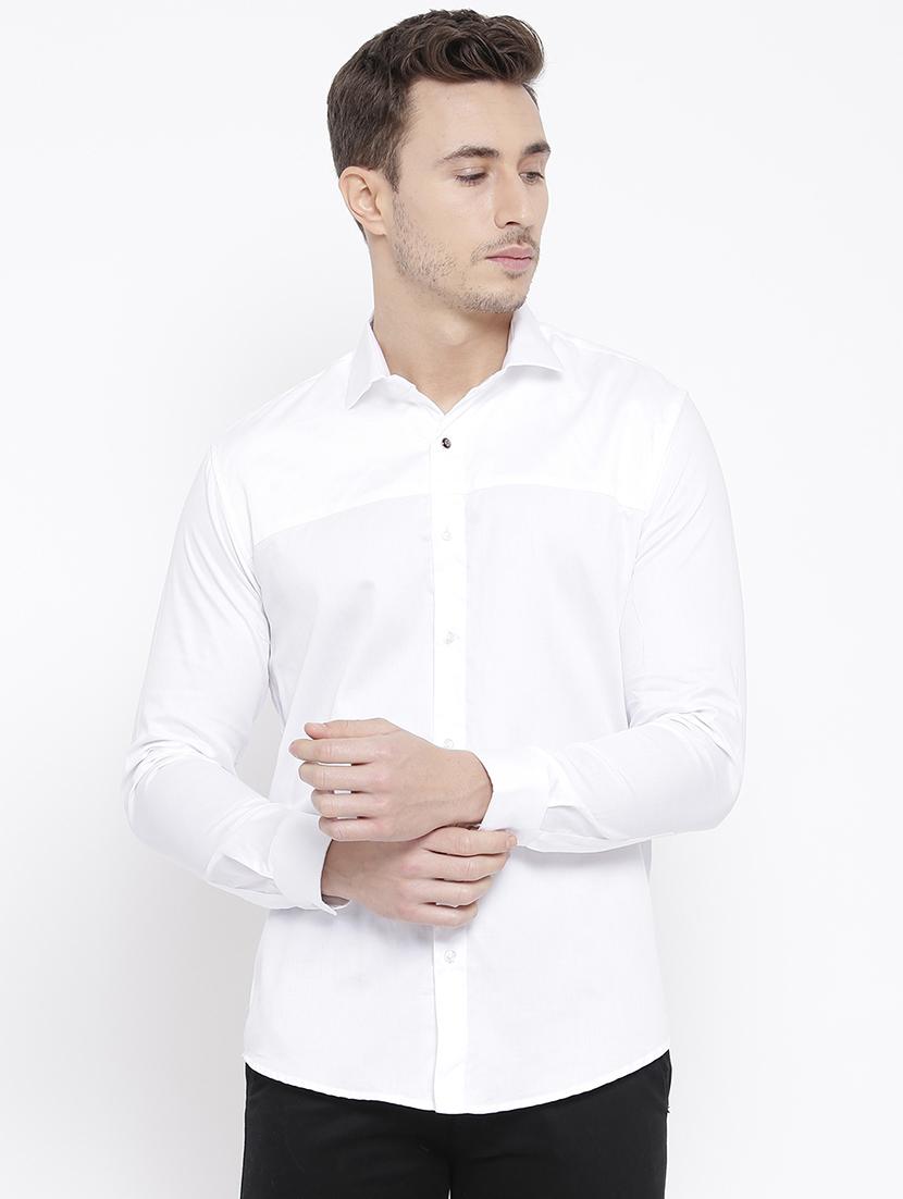 white cotton casual shirt - 15057531 - Zoom Image - 1