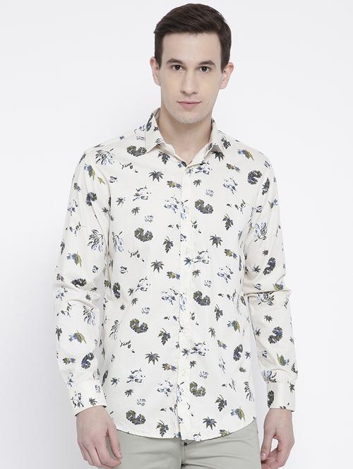white cotton casual shirt - 15057536 - Standard Image - 1