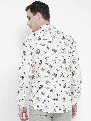 white cotton casual shirt - 15057536 - Standard Image - 3