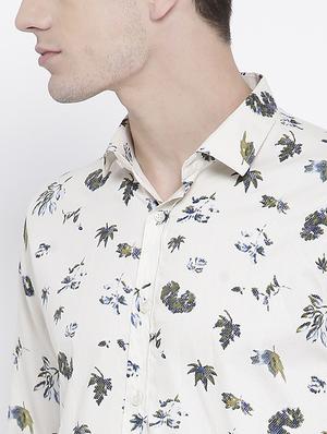 white cotton casual shirt - 15057536 - Standard Image - 4