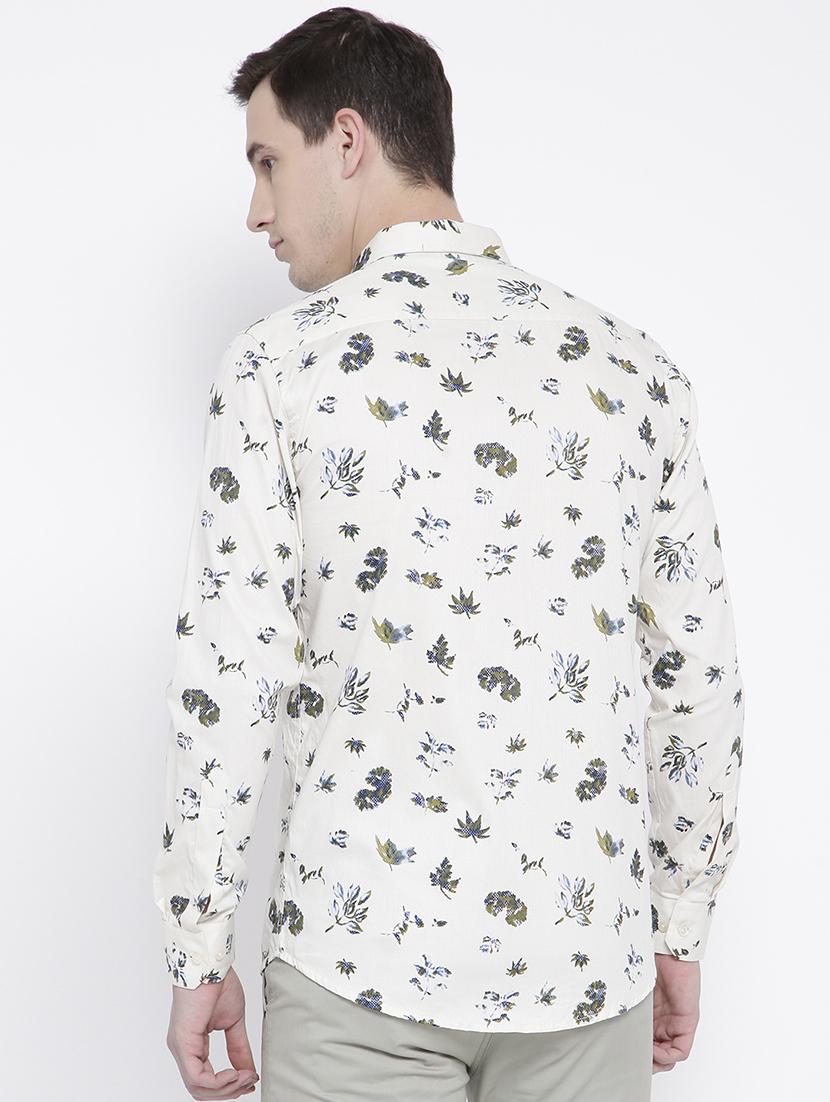 white cotton casual shirt - 15057536 - Zoom Image - 3