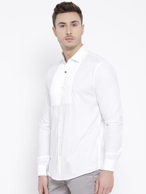 white cotton casual shirt - 15057550 - Standard Image - 2
