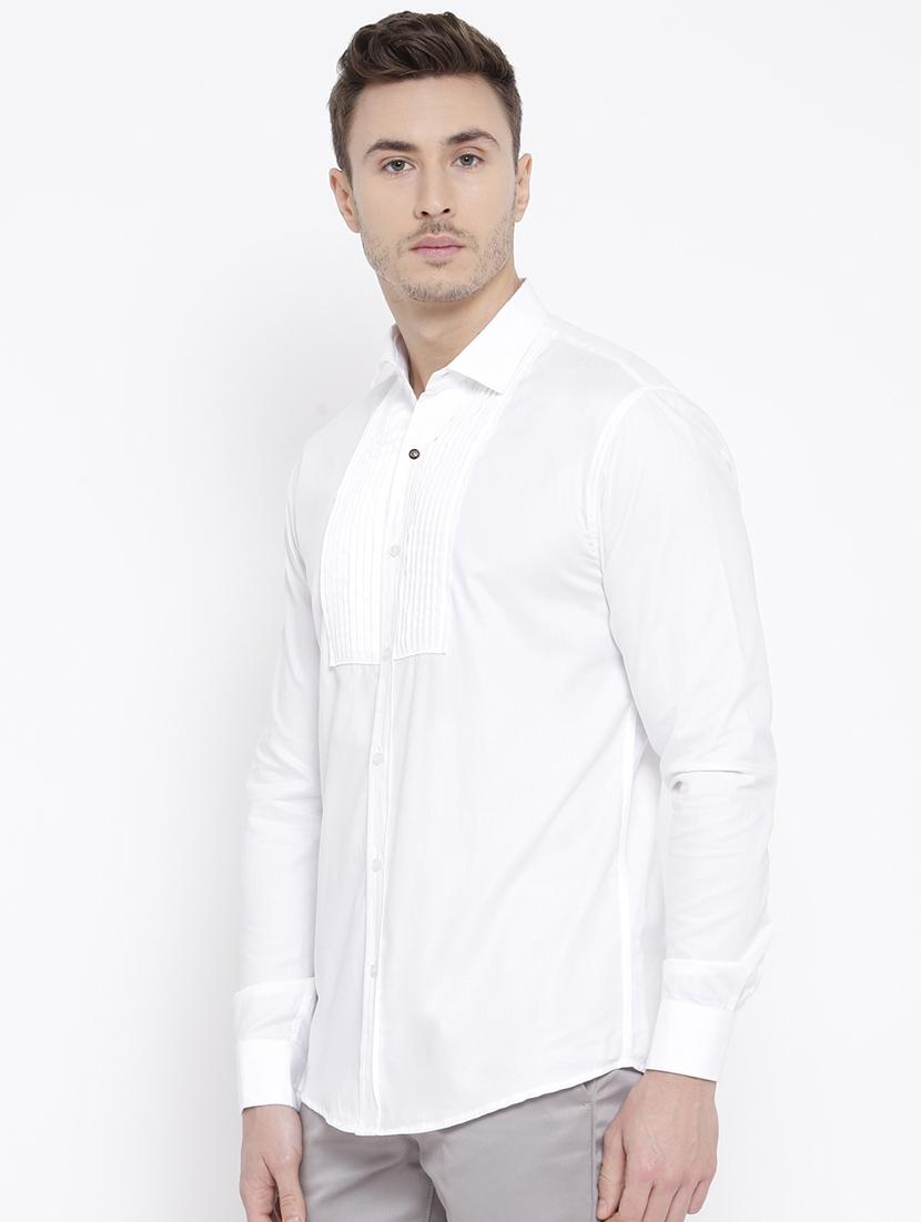 white cotton casual shirt - 15057550 - Zoom Image - 2