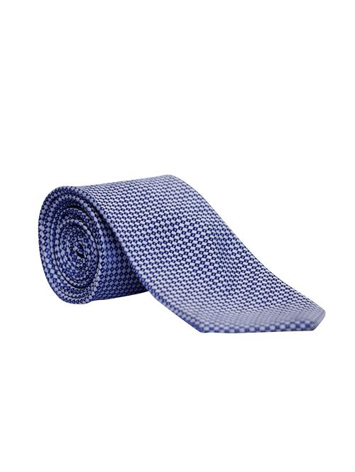 blue micro fibre tie - 15057902 - Very Small Image - 1