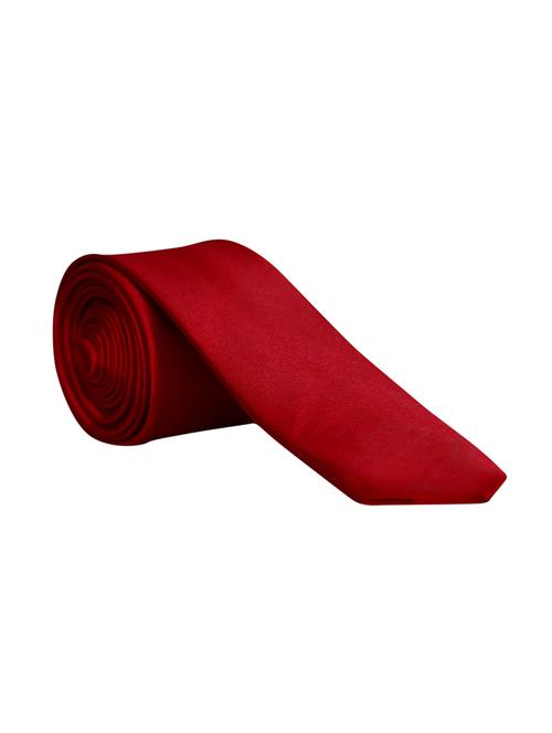 red micro fibre tie - 15057910 - Standard Image - 1