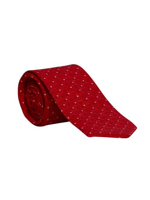 red micro fibre tie - 15057917 - Standard Image - 1