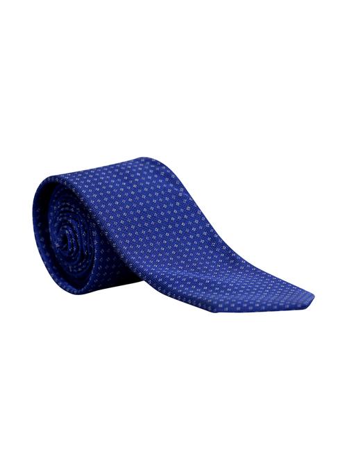 blue micro fibre tie - 15057919 - Standard Image - 1
