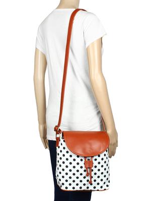 white canvas regular sling bag - 15058327 - Standard Image - 5