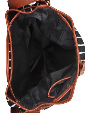 black striped regular sling bag - 15058334 - Standard Image - 3