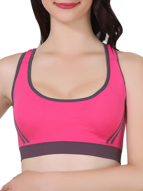 styled back color block bra - 15059111 - Standard Image - 1
