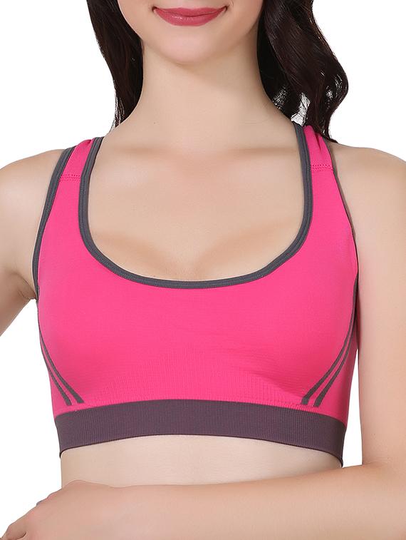 styled back color block bra - 15059111 - Zoom Image - 1