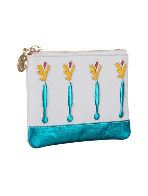 white leather regular pouch - 15059207 - Standard Image - 1