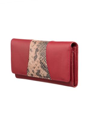 maroon leather wallet - 15059237 - Standard Image - 4