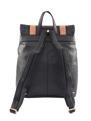 black leather fashion backpack - 15059284 - Standard Image - 2